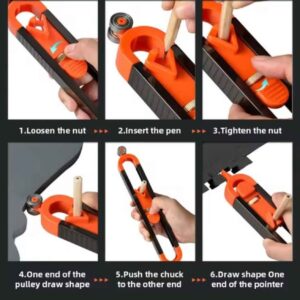 Regla duplicadora de contorno ceramica drywall